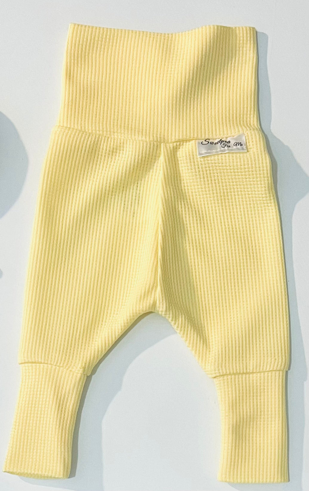 Pale Banana Waffle Pants