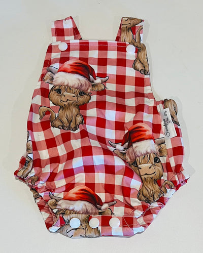 Highland cow Christmas romper