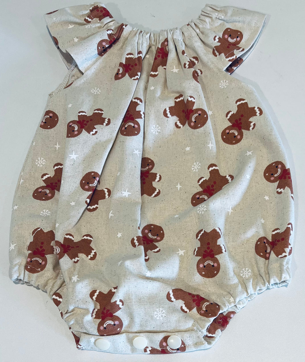 Gingerbread man playsuit