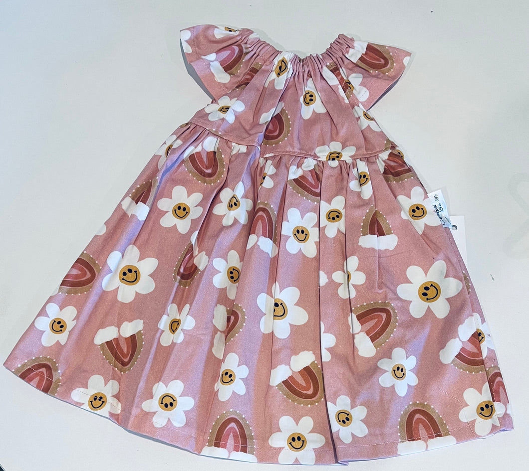 Rainbows and smiles flutter dress