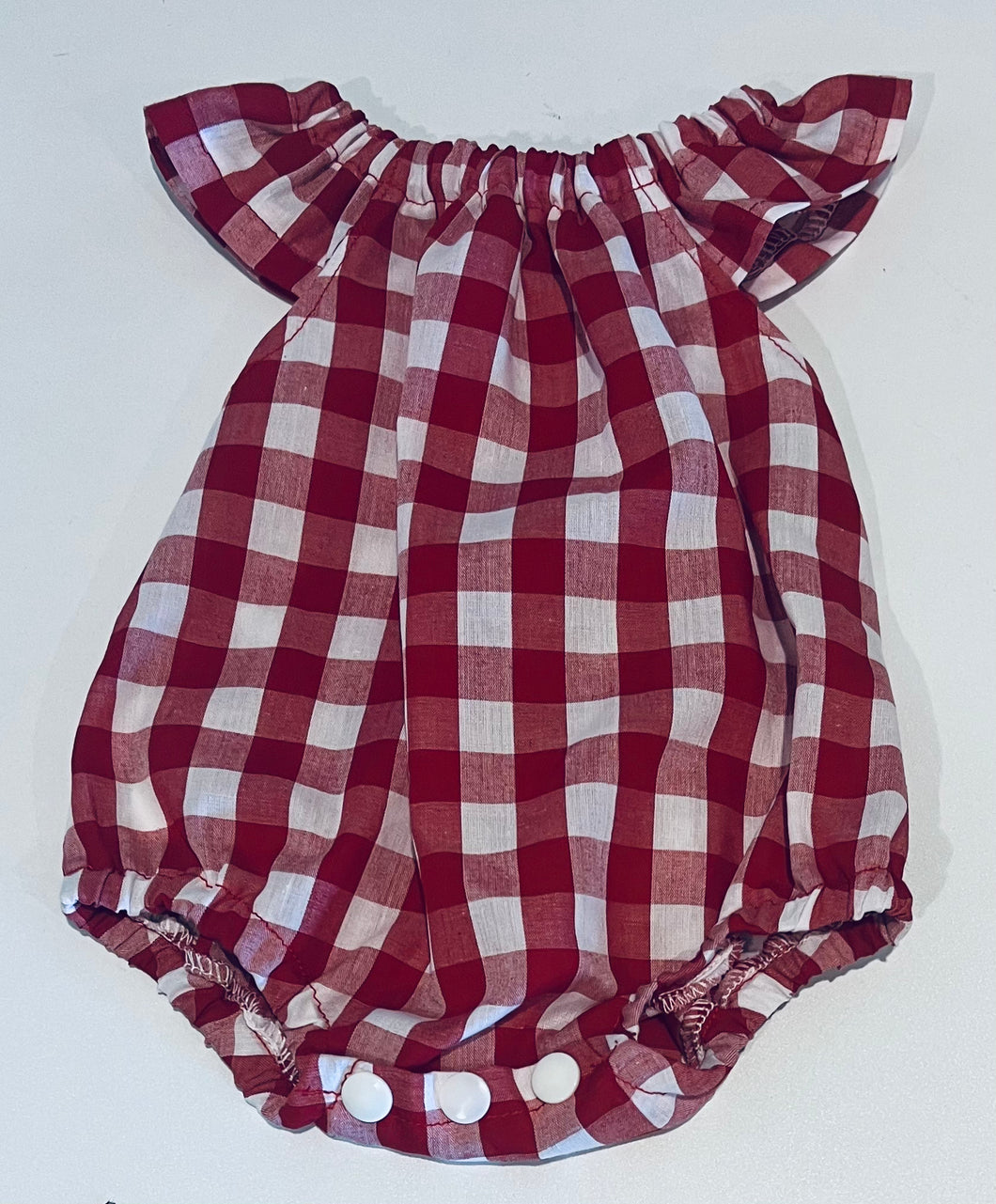 Red gingham playsuit