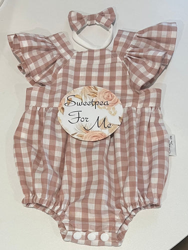 Gingham Romper