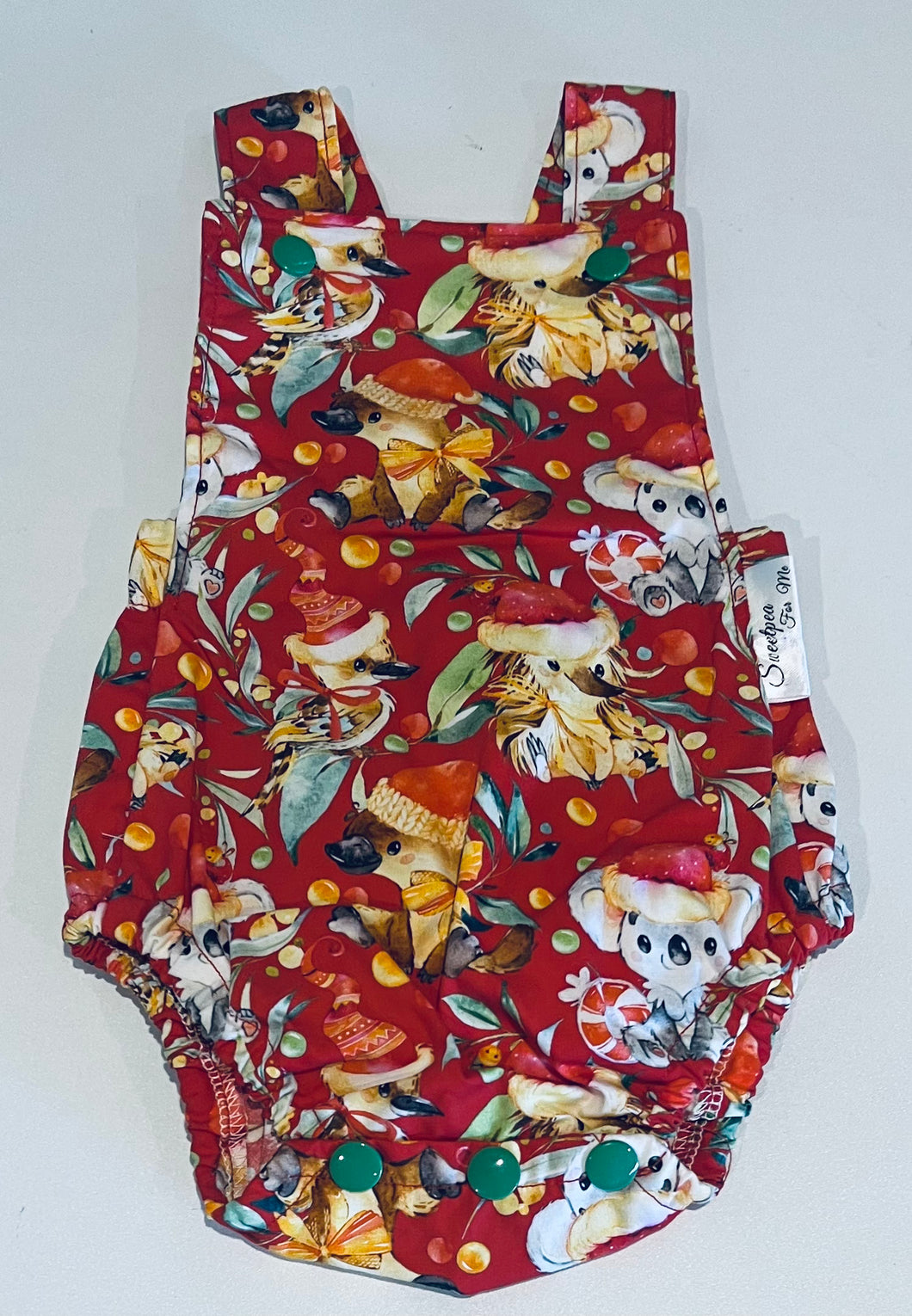 Aussie Christmas animals romper