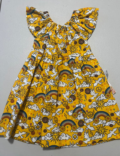 Rainbows & Clouds Flutter Dress