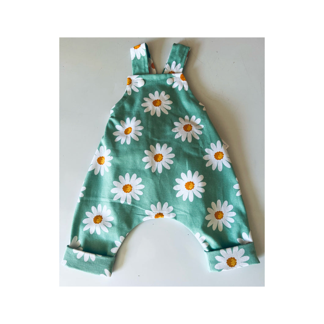 Mint Daisy Overalls