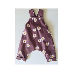 Dusty Rose Daisy Overalls