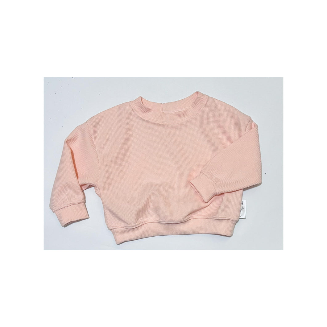Pearl Blush Waffle Jumper